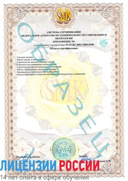 Образец сертификата соответствия (приложение) Дубовка Сертификат OHSAS 18001