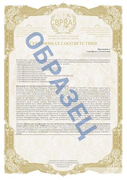 Образец Приложение к СТО 01.064.00220722.2-2020 Дубовка Сертификат СТО 01.064.00220722.2-2020 