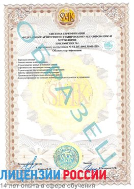 Образец сертификата соответствия (приложение) Дубовка Сертификат ISO 14001